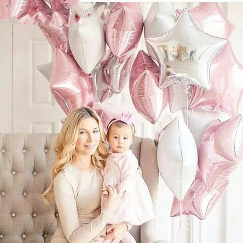 18inch Star Foil Balloon Wedding Decorations Kids Silver Gold Star Balloon Birthday Balloons Baby Shower Wedding Party Supplies