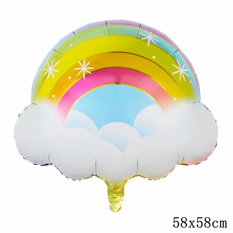 32Inch Donut globos Foil Balloon Fruit Ice Cream Helium Balloon Birthday Party Decoration Kids Toy Sweet Digital baby shower