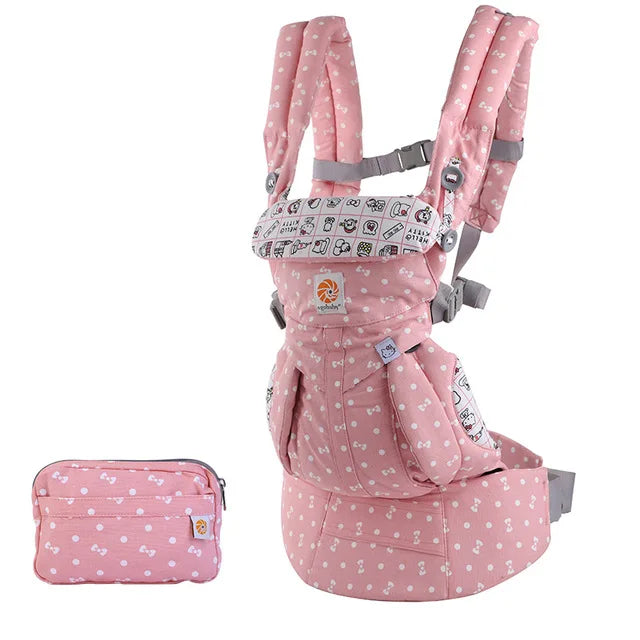 Breeze 360 Ergonomic Kid Kangaroo Infant Baby Carrier All Positions Sling Wrap Cool Air Mesh Cotton Backpack 0-36 Months Egobaby