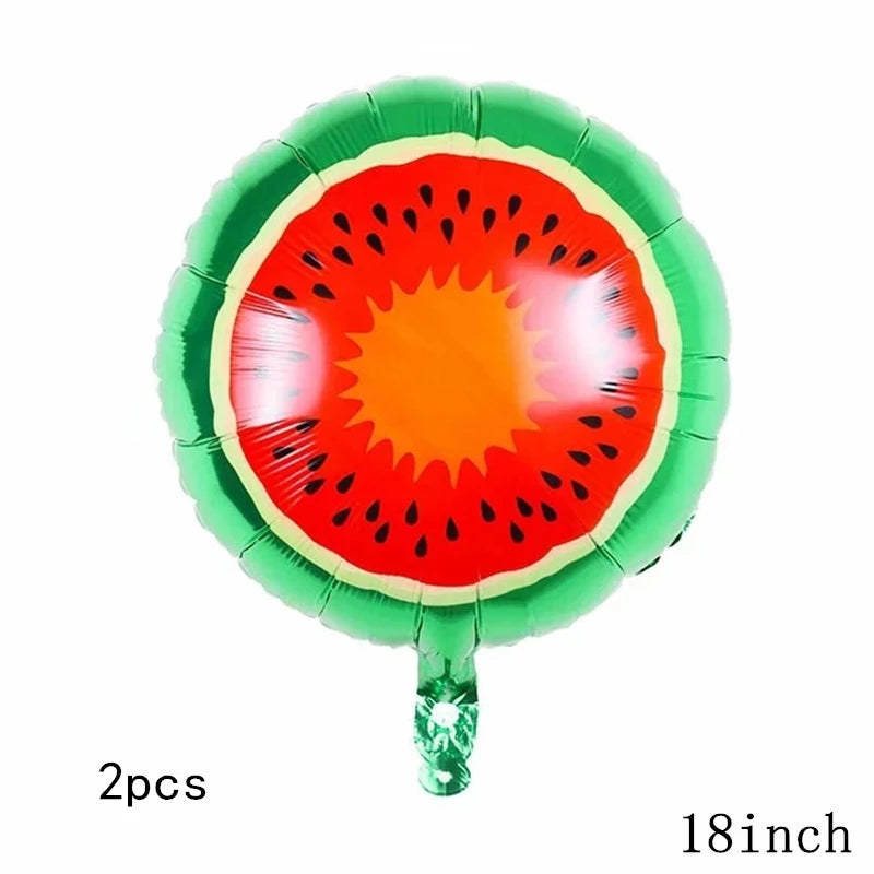 32Inch Donut globos Foil Balloon Fruit Ice Cream Helium Balloon Birthday Party Decoration Kids Toy Sweet Digital baby shower