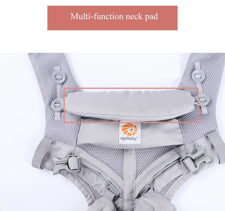 Breeze 360 Ergonomic Kid Kangaroo Infant Baby Carrier All Positions Sling Wrap Cool Air Mesh Cotton Backpack 0-36 Months Egobaby