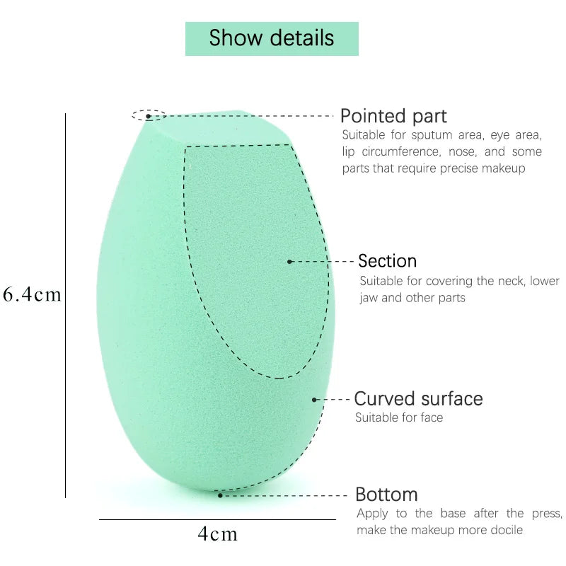 Makeup Blender Cosmetic Puff Makeup Sponge Cushion Foundation Powder Sponge Beauty Tool Women Make Up Accessories