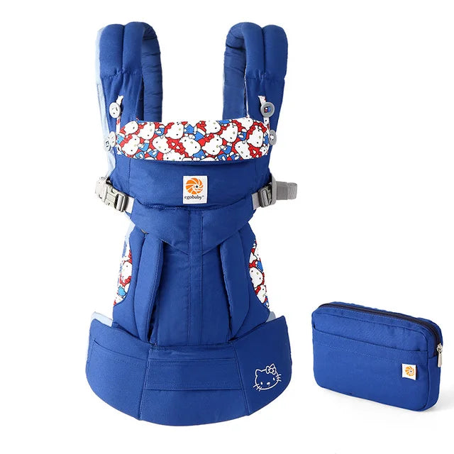 Breeze 360 Ergonomic Kid Kangaroo Infant Baby Carrier All Positions Sling Wrap Cool Air Mesh Cotton Backpack 0-36 Months Egobaby