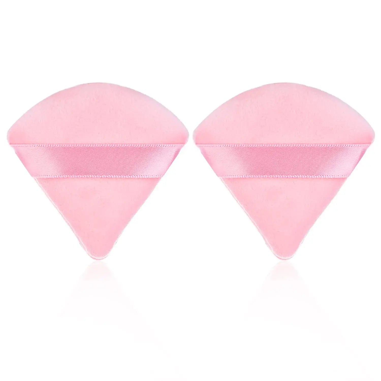 2Pcs Triangle Powder Puff Face Makeup Sponge Soft Velvet Cosmetic Puff Blender Beauty Foundation Sponge Make Up Accessories