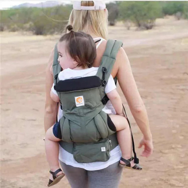Breeze 360 Ergonomic Kid Kangaroo Infant Baby Carrier All Positions Sling Wrap Cool Air Mesh Cotton Backpack 0-36 Months Egobaby