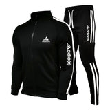 New Mens Tracksuits Men Sets Sweatshirt+sweatpants Tracksuit Zipper Stand Collar Sports Suit Jogging Fitness Men Clothing