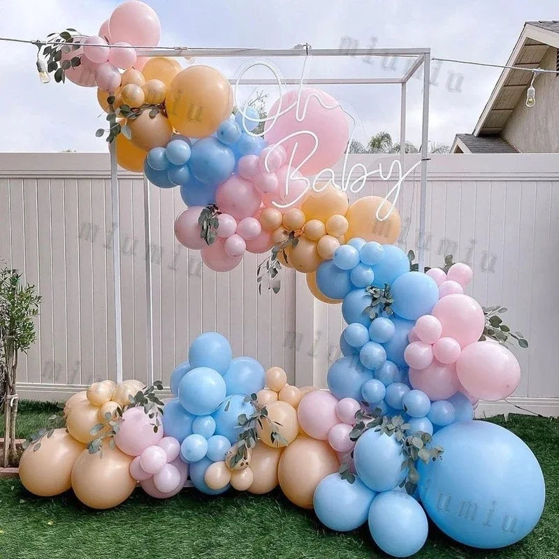 Macaron Rainbow Balloon Garland Arch Kit Girls Pastel Wedding Happy Birthday Party Pink Balloons Baby Shower Decoration Kid Gift