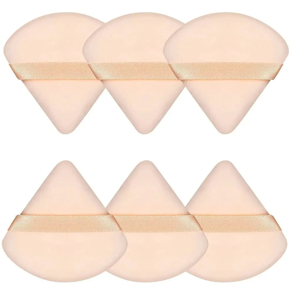 2Pcs Triangle Powder Puff Face Makeup Sponge Soft Velvet Cosmetic Puff Blender Beauty Foundation Sponge Make Up Accessories