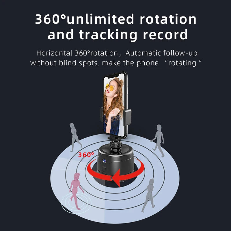 360 Degree AI Face Tracking Gimbal Stabilizer
