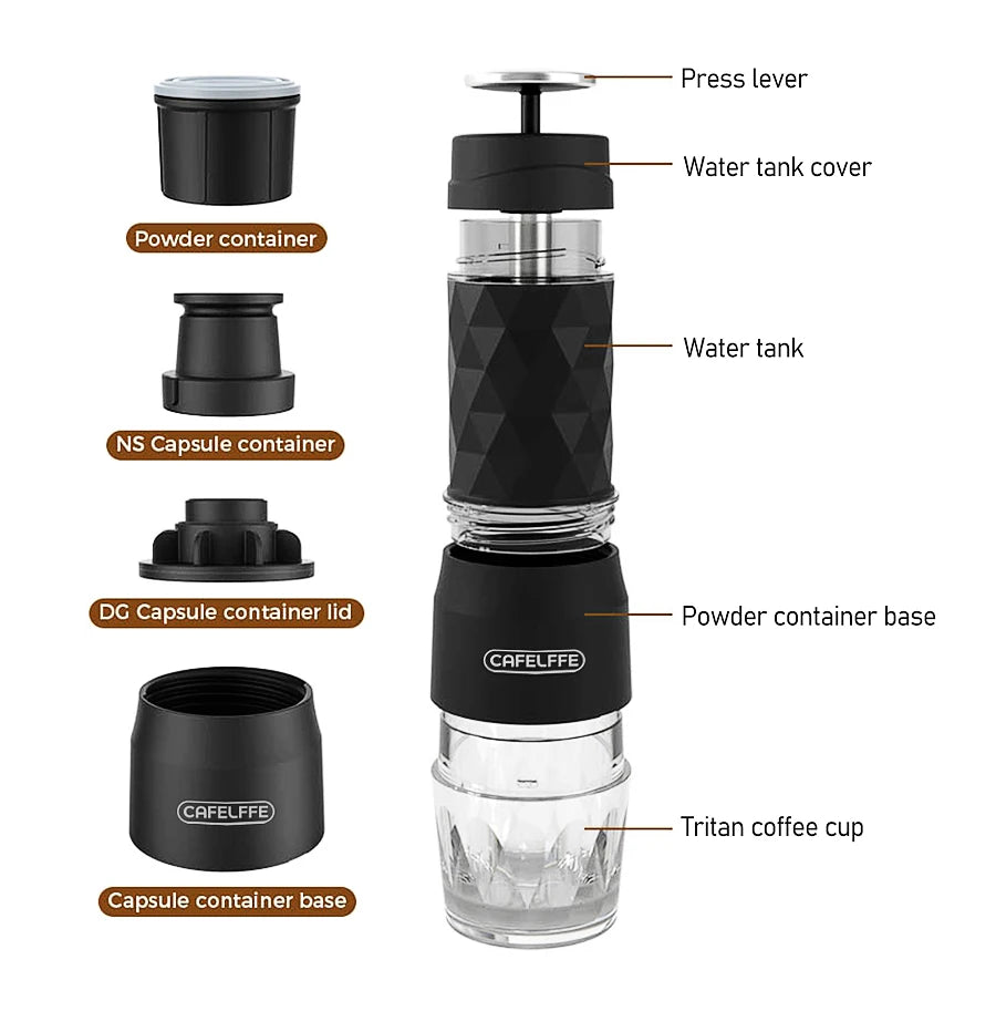 3 In1 Portable Coffee / Espresso Maker