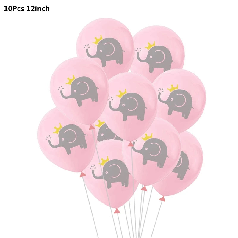 4D Transparent Baby Shower Boy Girl Bear Bubble Ball Kids 1st Birthday Party Blue Pink Helium Balloon Gender Reveal Decoration