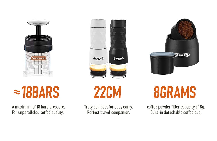 3 In1 Portable Coffee / Espresso Maker