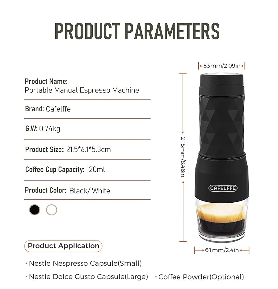 3 In1 Portable Coffee / Espresso Maker