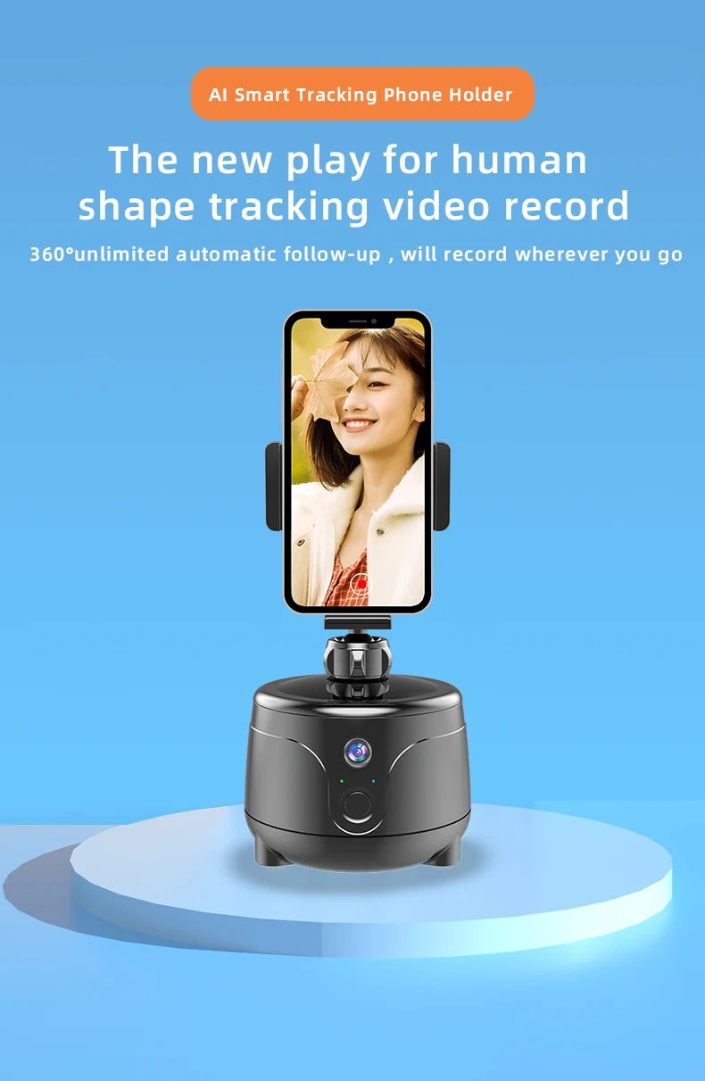 360 Degree AI Face Tracking Gimbal Stabilizer