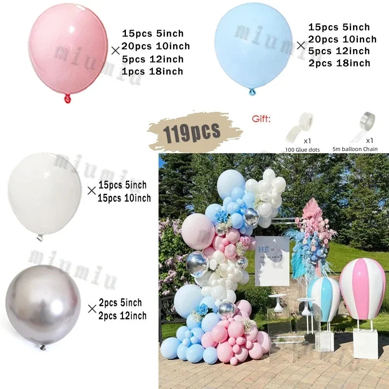 Macaron Rainbow Balloon Garland Arch Kit Girls Pastel Wedding Happy Birthday Party Pink Balloons Baby Shower Decoration Kid Gift