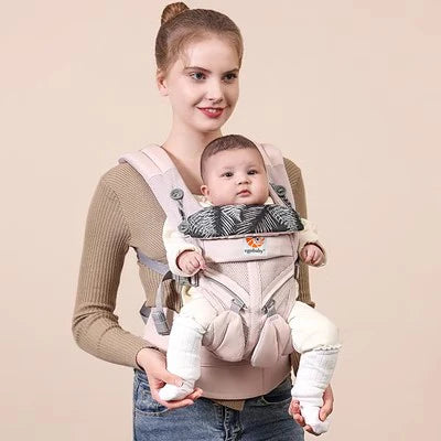 Breeze 360 Ergonomic Kid Kangaroo Infant Baby Carrier All Positions Sling Wrap Cool Air Mesh Cotton Backpack 0-36 Months Egobaby