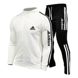 New Mens Tracksuits Men Sets Sweatshirt+sweatpants Tracksuit Zipper Stand Collar Sports Suit Jogging Fitness Men Clothing