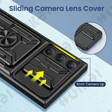 Samsung Mobile Cover - Slide Camera Card Holder 360° Ring Cover