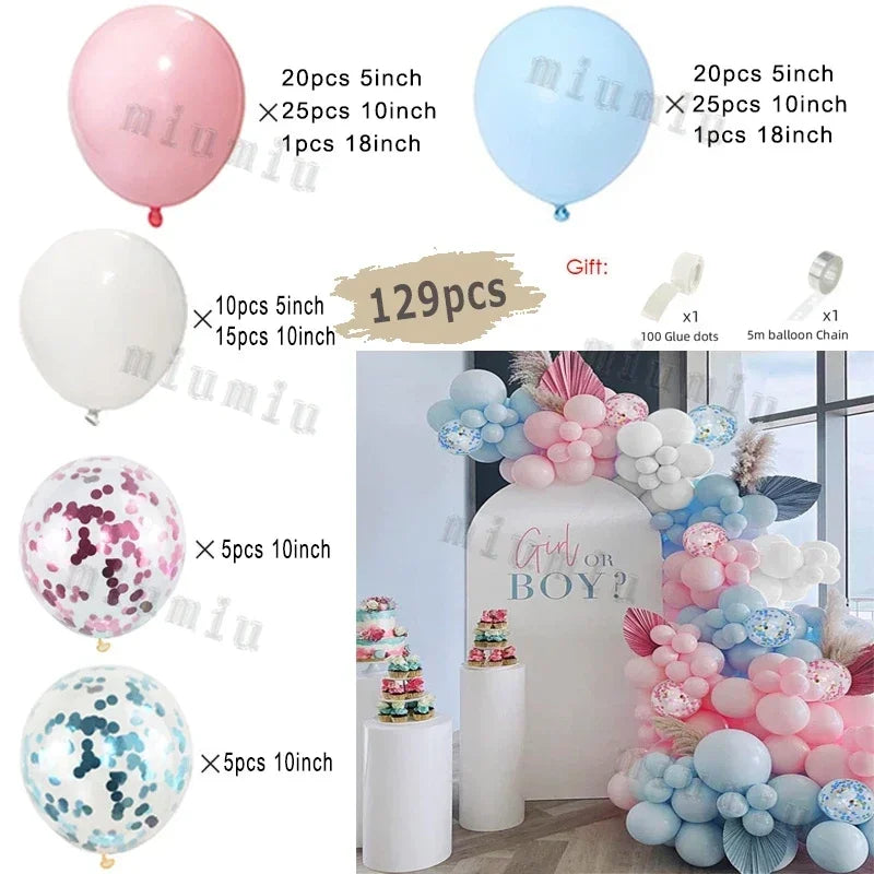 Macaron Rainbow Balloon Garland Arch Kit Girls Pastel Wedding Happy Birthday Party Pink Balloons Baby Shower Decoration Kid Gift
