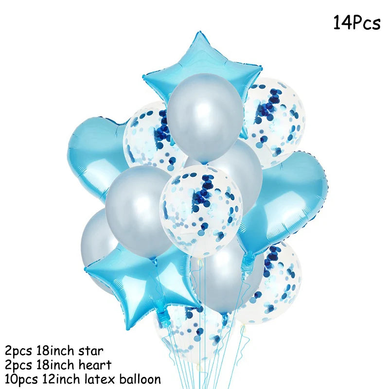 4D Transparent Baby Shower Boy Girl Bear Bubble Ball Kids 1st Birthday Party Blue Pink Helium Balloon Gender Reveal Decoration