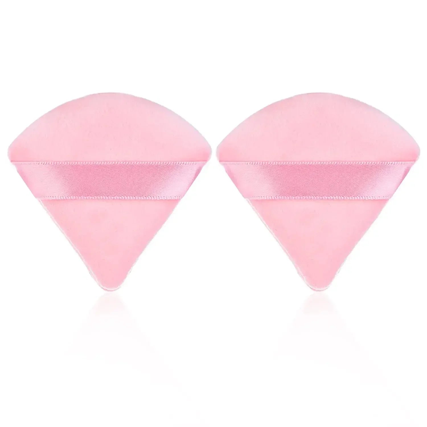 2Pcs Triangle Powder Puff Face Makeup Sponge Soft Velvet Cosmetic Puff Blender Beauty Foundation Sponge Make Up Accessories
