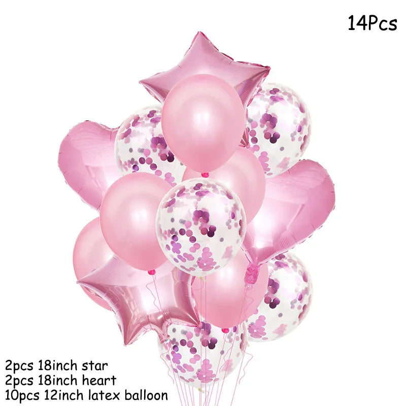 4D Transparent Baby Shower Boy Girl Bear Bubble Ball Kids 1st Birthday Party Blue Pink Helium Balloon Gender Reveal Decoration