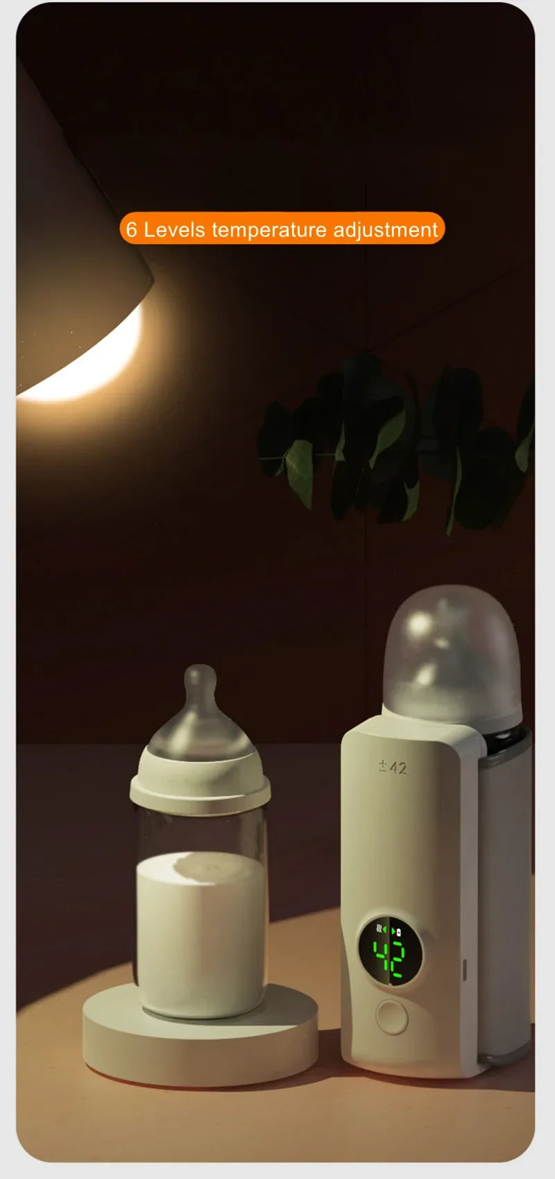 Rechargeable Portable Milk Bottle Warmer