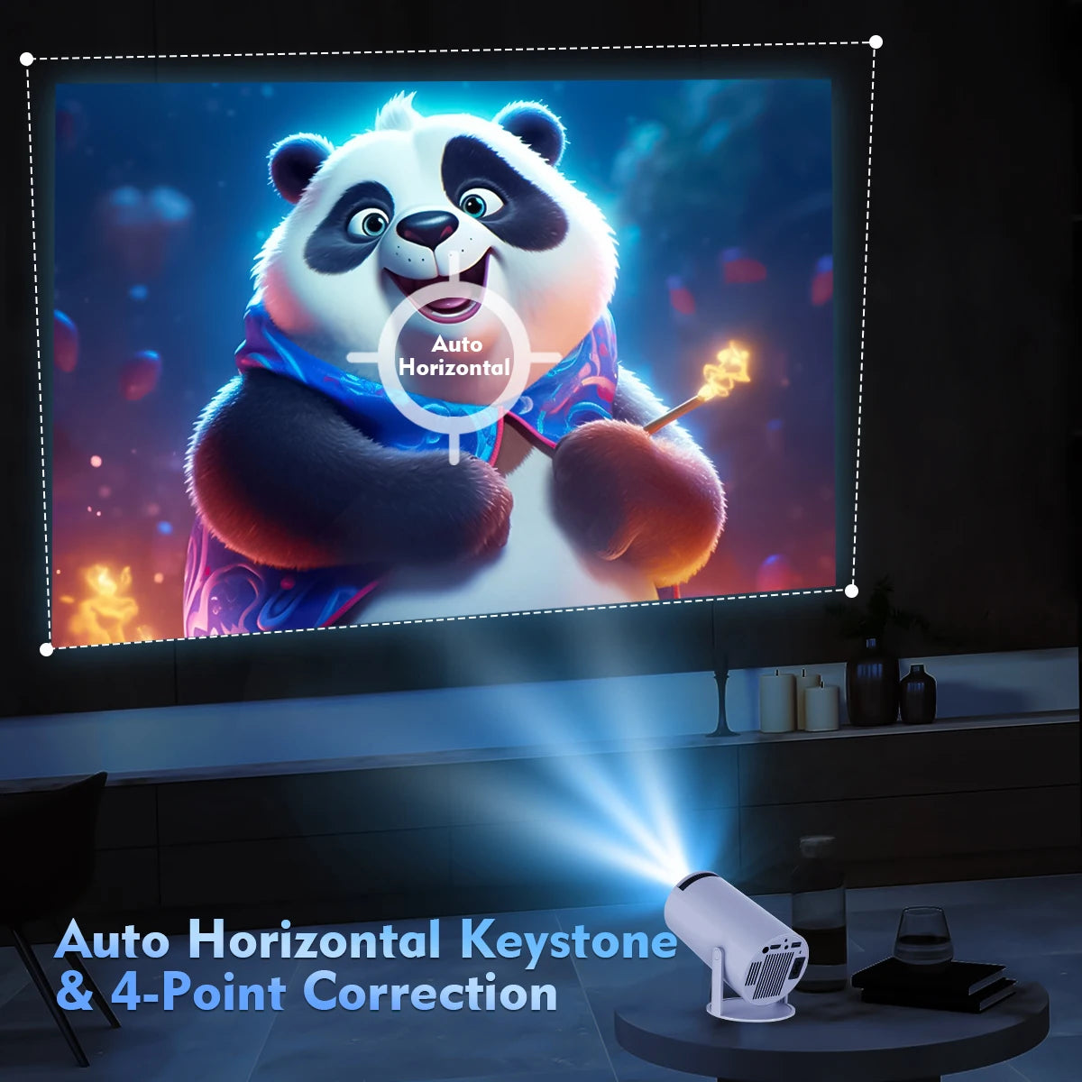 HY300 Pro 4K Android 11 Home Cinema Outdoor Projector