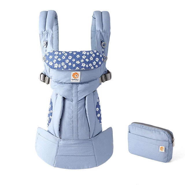 Breeze 360 Ergonomic Kid Kangaroo Infant Baby Carrier All Positions Sling Wrap Cool Air Mesh Cotton Backpack 0-36 Months Egobaby