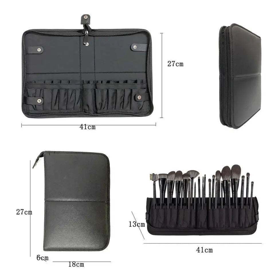 Women Foldable Makeup Brush Bag Organizer Female Travel Cosmetic Toiletry Case for Beauty Tools Wash Accessories Pouch