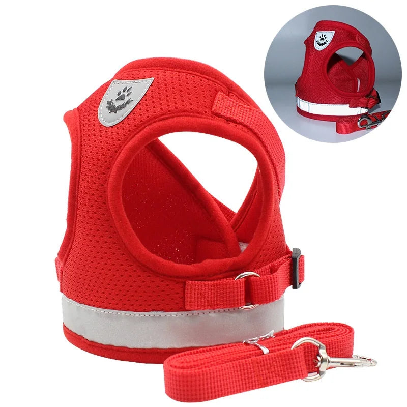 Quality Dog Harness And Leash Set Dog Accessories For Small Dog Chest Harness Dog Leash French Bulldog Pug Medium Pet Supplies