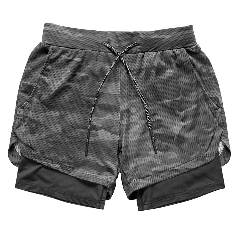Running Shorts Men 2 In 1 Double-deck Quick Dry