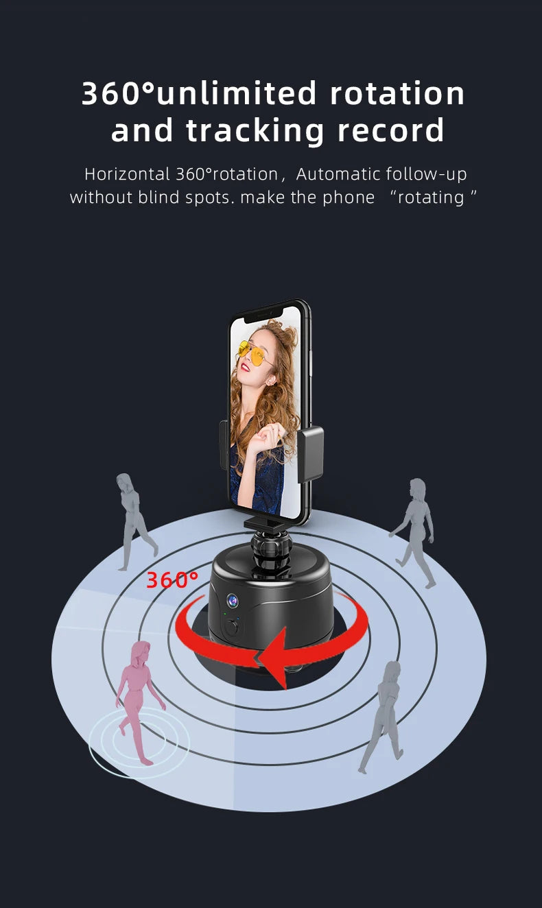 360 Degree AI Face Tracking Gimbal Stabilizer